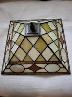 Tiffany stijl glazen plafondlamp, Ophalen of Verzenden