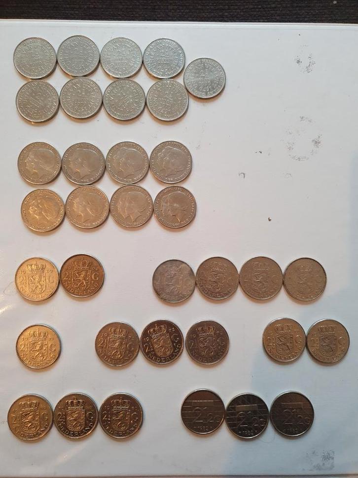 35 rijksdaalders, ofwel knaken, uit het gulden tijdperk, Postzegels en Munten, Munten | Nederland, 2½ gulden, Koningin Juliana