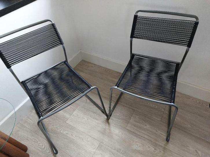 Lisa Norinder IKEA Melker Spaghetti Stoelen, Huis en Inrichting, Stoelen, Zo goed als nieuw, Twee, Kunststof, Metaal, Overige materialen