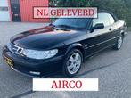 Saab 9-3 Cabrio 2.0t S 196.016 KMNL GeleverdAutomaat,Leder, Auto's, Saab, Gebruikt, 4 cilinders, 4 stoelen, Zwart