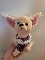 Schattige Chihuahua Knuffel met Ruitjesjas, Ophalen of Verzenden, Gebruikt, Hond