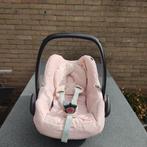 Roze Maxi-cosy met easybase en een warmhoud hoes, Ophalen, Zijbescherming, 0 t/m 13 kg, Maxi-Cosi