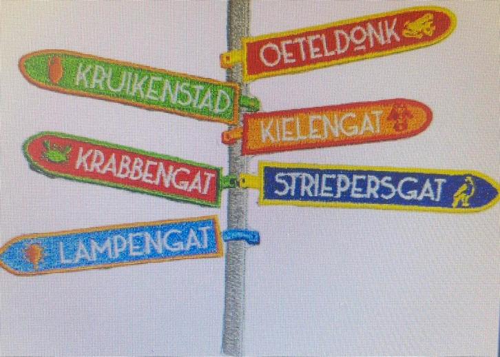 Carnavalsemblemen naaien van Tilburg tot den Bosch., Kleding | Heren, Carnavalskleding en Feestkleding, Nieuw, Overige maten, Ophalen