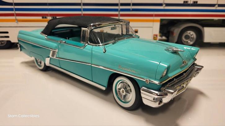 Sun Star Platinum Mercury Montclair Green - 1956, Hobby en Vrije tijd, Modelauto's | 1:18, Gebruikt, Auto, Sun Star, Ophalen of Verzenden