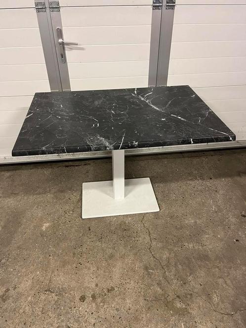 6 stuks luxe zwart marmerlook horeca terrastafels 120x80, Tuin en Terras, Tuinmeubel-accessoires, Ophalen
