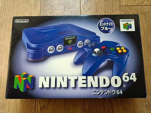 Nintendo 64 N64 NTSC midnight blue funtastic series, Spelcomputers en Games, Spelcomputers | Nintendo 64, Zo goed als nieuw, Met 1 controller