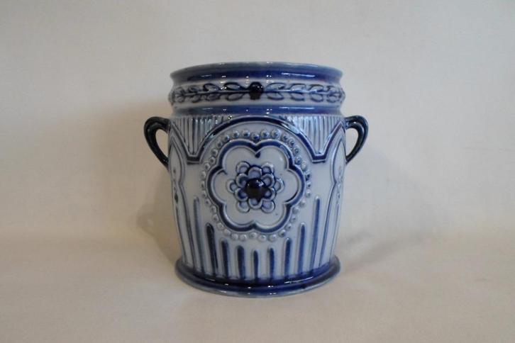 Antieke Pot Blauw Wit 102-0, Antiek en Kunst, Antiek | Porselein, Ophalen of Verzenden