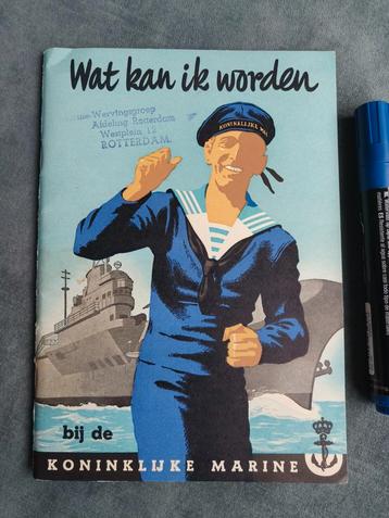 1949, BOEKJE MARINE, TROMP, KAREL DOORMAN, VOORLICHTING.  beschikbaar voor biedingen