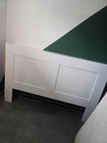 Brimnes achterwand met bergruimte wit 160