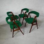 4x Eetkamerstoelen Thomas Harlev teak vintage deens design, Hout, Bruin, Ophalen of Verzenden, Zo goed als nieuw