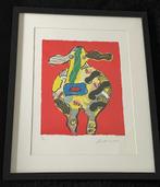 Peter Diem (1945) - Bonte Koe, Antiek en Kunst, Kunst | Litho's en Zeefdrukken, Verzenden