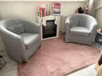 2 Ikea Fauteuil (TULLSTA) + Vloerkleed, Ophalen, 75 tot 100 cm, Zo goed als nieuw, Stof