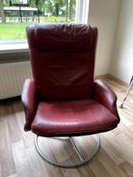 Rode fauteuil (met verstelbare rugleuning), Huis en Inrichting, Ophalen, Gebruikt, Minder dan 75 cm, 50 tot 75 cm