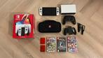 Nintendo Switch OLED + extra’s, Met games, Met 2 controllers, Zo goed als nieuw, Switch OLED