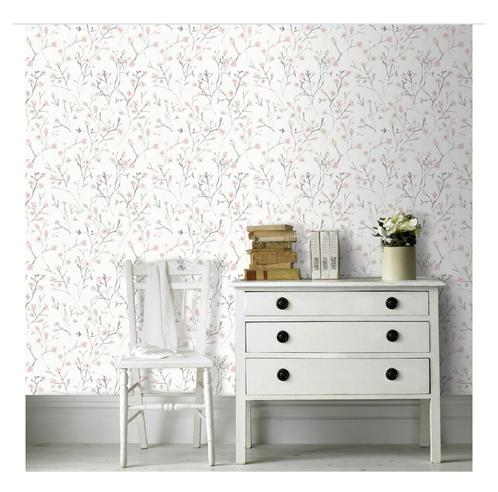 Prachtig behang, Huis en Inrichting, Stoffering | Behang, Roze, Ophalen of Verzenden