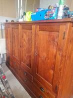 Teak wandmeubel kast retro strak, 25 tot 50 cm, Teakhout, Gebruikt, 200 cm of meer