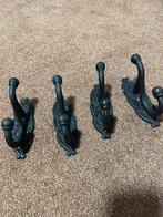 4 gietijzeren brocante kapstok haken, Ophalen