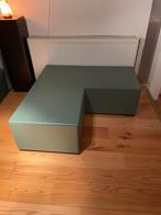 L vorming zit object of bijzet tafel, Huis en Inrichting, Slaapkamer | Nachtkastjes, Ophalen, Zo goed als nieuw, Hout, 70 cm of meer