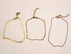 Setje van 3 enkelbandjes, stainless steel, nieuw, Overige materialen, Nieuw, Ophalen of Verzenden, Info@lajefa-sieraden.nl