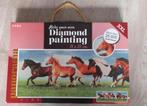 PAARDEN - NIEUWE XXL Diamond Painting in doos - 75 x 25 cm, Ophalen of Verzenden, Nieuw, Knutselwerk