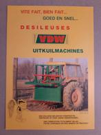 Tractor folder VDW uitkuilmachines, Boeken, Catalogussen en Folders, Ophalen of Verzenden, Zo goed als nieuw