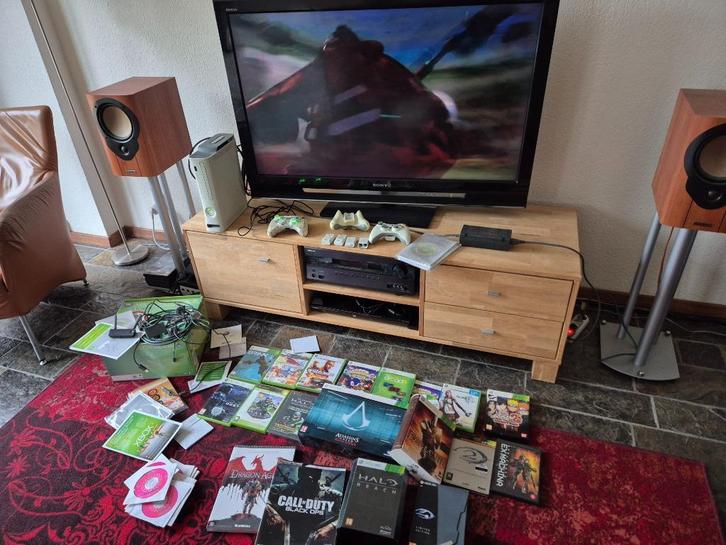 Xbox 360 met veel games en extra's, Spelcomputers en Games, Games | Xbox 360, Gebruikt, Overige genres, 3 spelers of meer, Vanaf 3 jaar