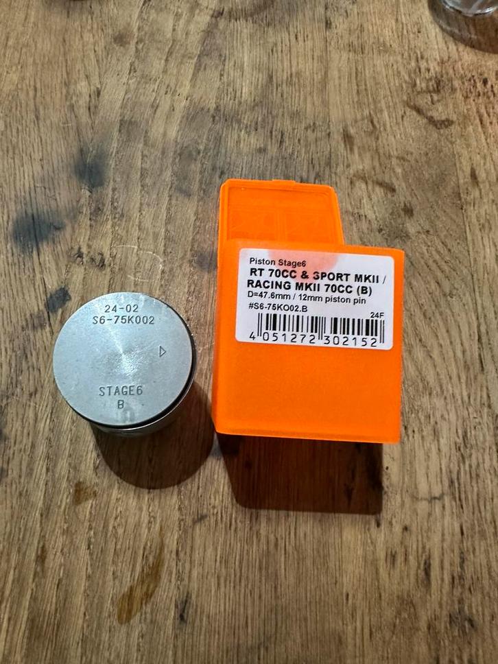 Stage6 mk2 zuiger, Fietsen en Brommers, Brommeronderdelen | Scooters, Nieuw, Piaggio, Cilinder, Ophalen of Verzenden