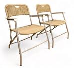 Mid century- Hilbrant tossa -stoel - aluminium riet - Italy, Antiek en Kunst, Kunst | Designobjecten, Ophalen of Verzenden