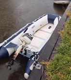 buitenboordmotor Johnson 6pk 2-takt + Aquatec Rubberboot, Watersport en Boten, Ophalen, Gebruikt, Motor en Techniek, Motorboot