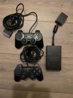 Sony Playstation 2 Controllers + Multitap, Spelcomputers en Games, Ophalen of Verzenden, Gebruikt, Met 2 controllers