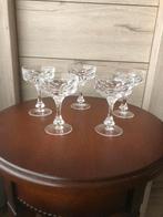 5 kristallen glazen, Ophalen of Verzenden