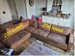 grote Hoekbank GRATIS ophalen in Ermelo, Huis en Inrichting, Gebruikt, Hoekbank, Ophalen of Verzenden, Leer