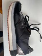 Te koop: leren sneakers, Pepe’s Jeans, zwart, 41, Ophalen of Verzenden, Zo goed als nieuw, Zwart, Sneakers of Gympen