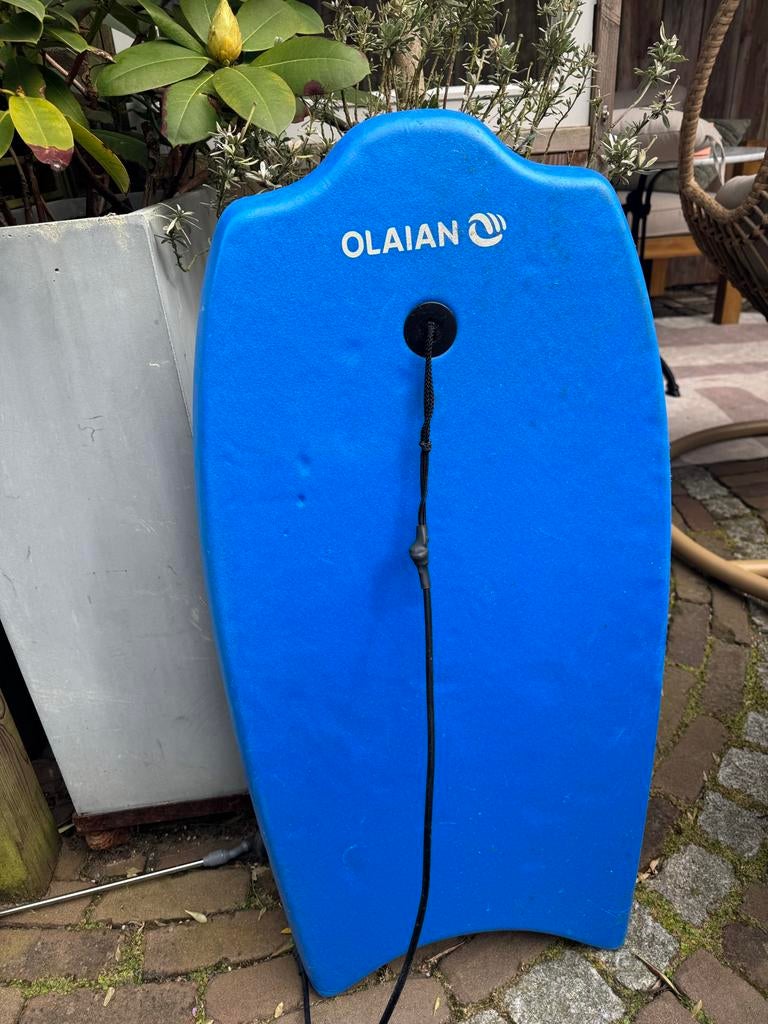 Olaian Bodyboard - Blauw met Koord, Ophalen, Zo goed als nieuw, Overige typen, Met koord
