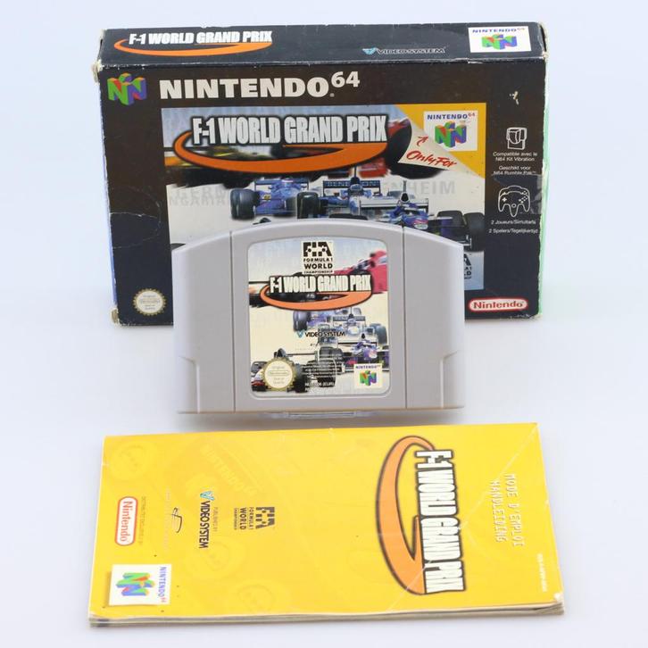 Nintedo 64 Game: F-1 World Grand Prix PAL, Spelcomputers en Games, Spelcomputers | Nintendo 64, Zo goed als nieuw