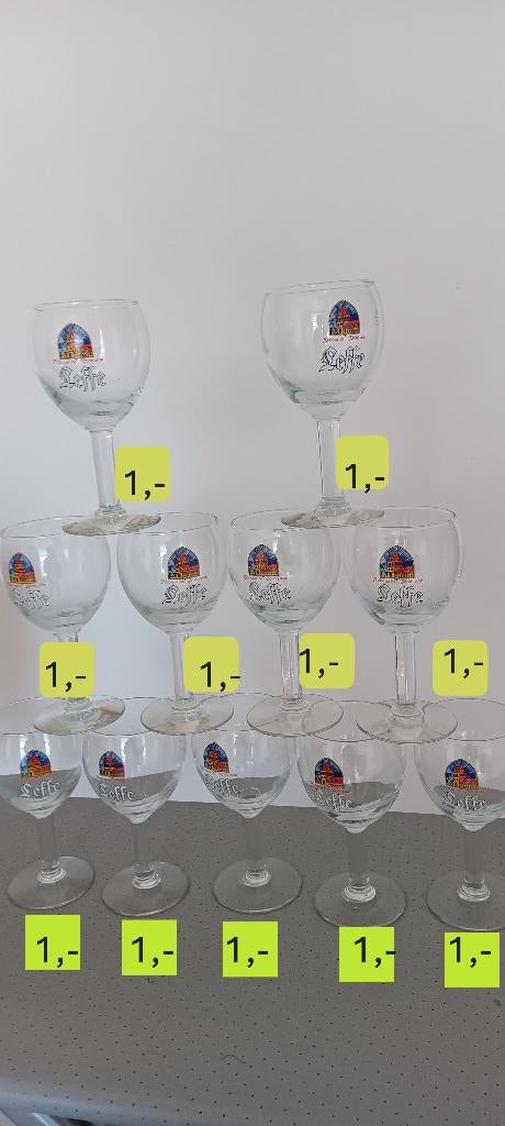 Glazen LEFFE (11), Ophalen of Verzenden, Zo goed als nieuw, Bierglas