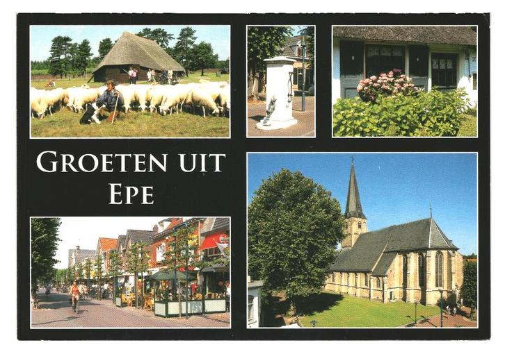 802276 Epe 80+ Gld Gelopen met Postzegel, Verzamelen, Ansichtkaarten | Nederland, Gelopen, Gelderland, 1980 tot heden, Ophalen of Verzenden