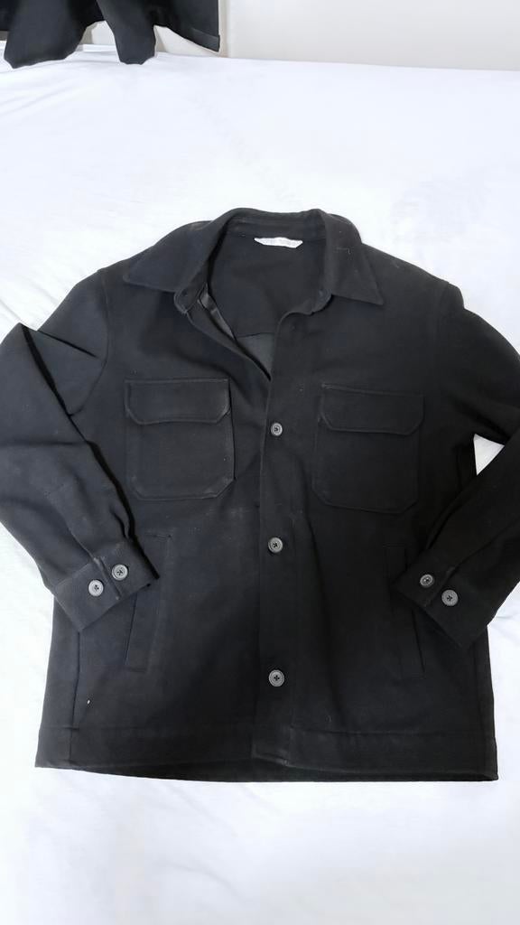 Zwarte Zara blouse met zakken, Kleding | Heren, Ophalen of Verzenden, Nieuw, Maat 48/50 (M), Zwart