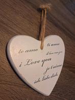 Hartje met tekst, Ophalen of Verzenden, Gebruikt