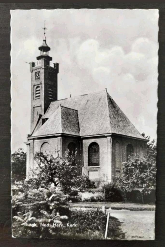 Burgh - Nederlands Hervormde Kerk (Schouwen-Duiveland, 1961), Verzamelen, Ansichtkaarten | Nederland, Gelopen, Zeeland, 1940 tot 1960