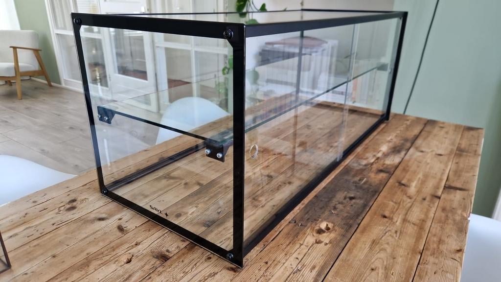 Glazen vitrine gebak, patisserie, brood etc., Ophalen, Zo goed als nieuw