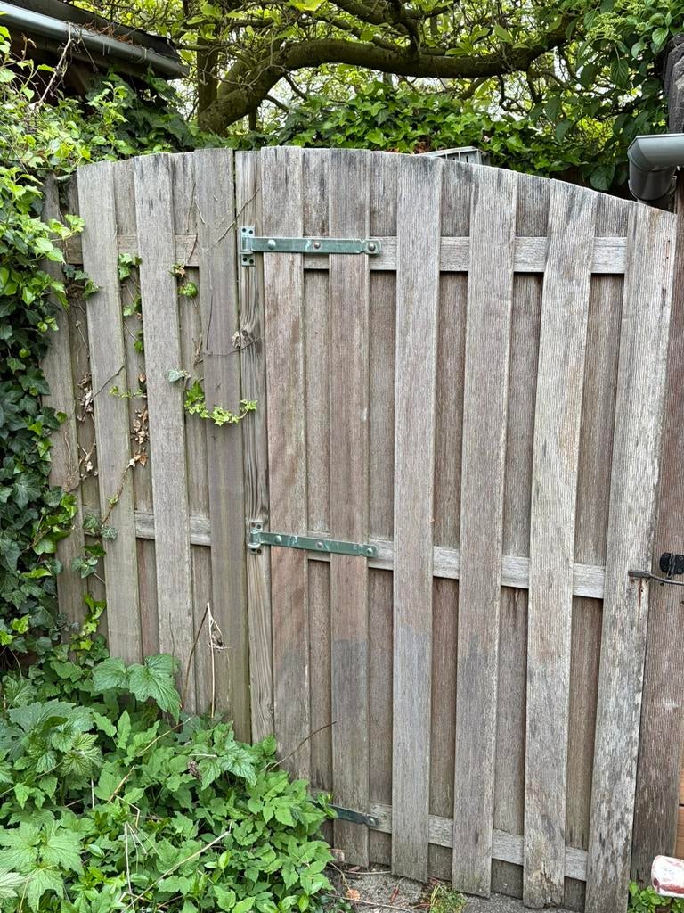 Houten poort inclusief hang- en sluitwerk, Tuin en Terras, Tuinhekken en Hekwerk, Ophalen, Gebruikt, Hout, Tuinhek
