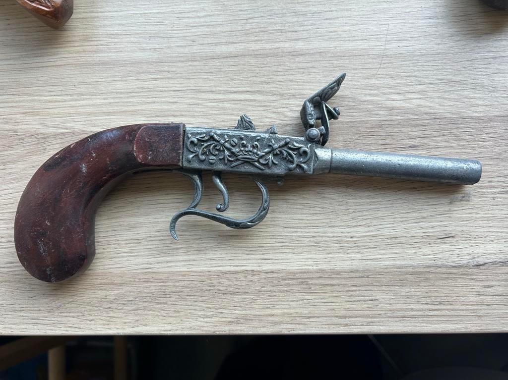 Decoratief replica vuursteenpistool, Antiek en Kunst, Ophalen of Verzenden
