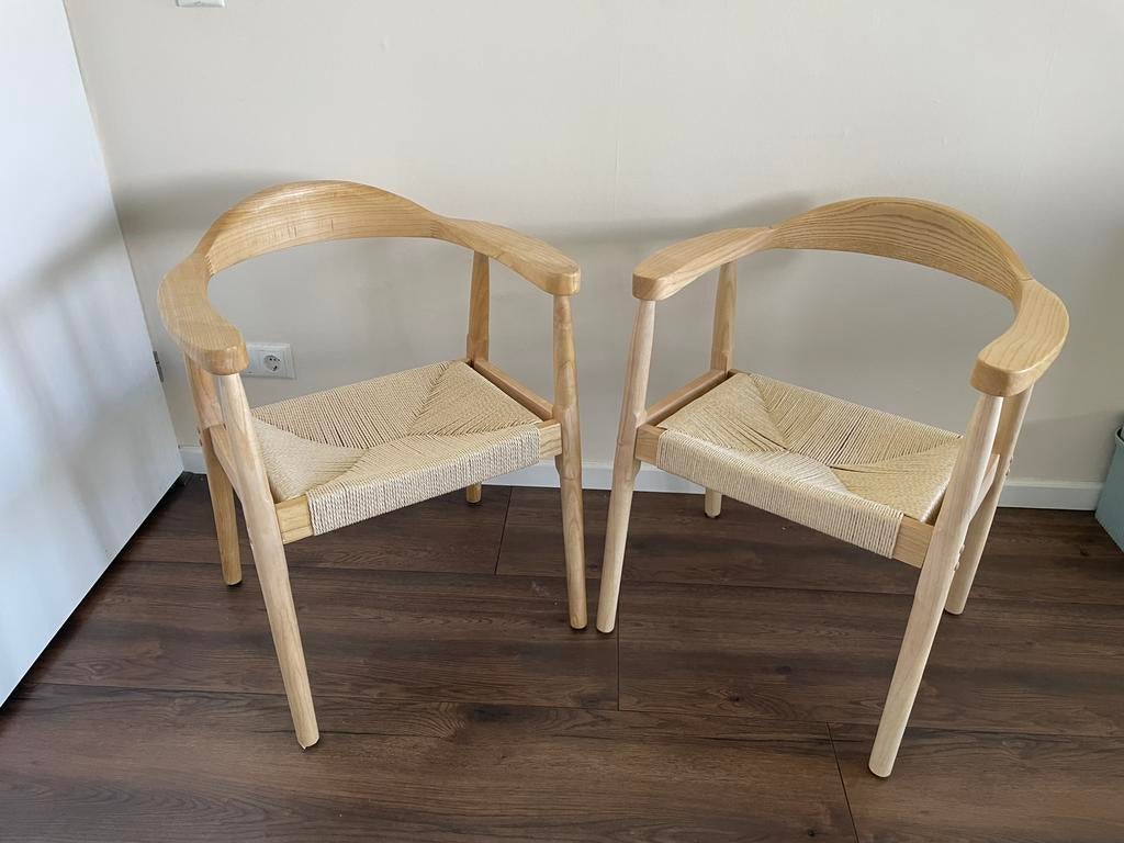 japandi eetkamerstoelen, Ophalen, Zo goed als nieuw