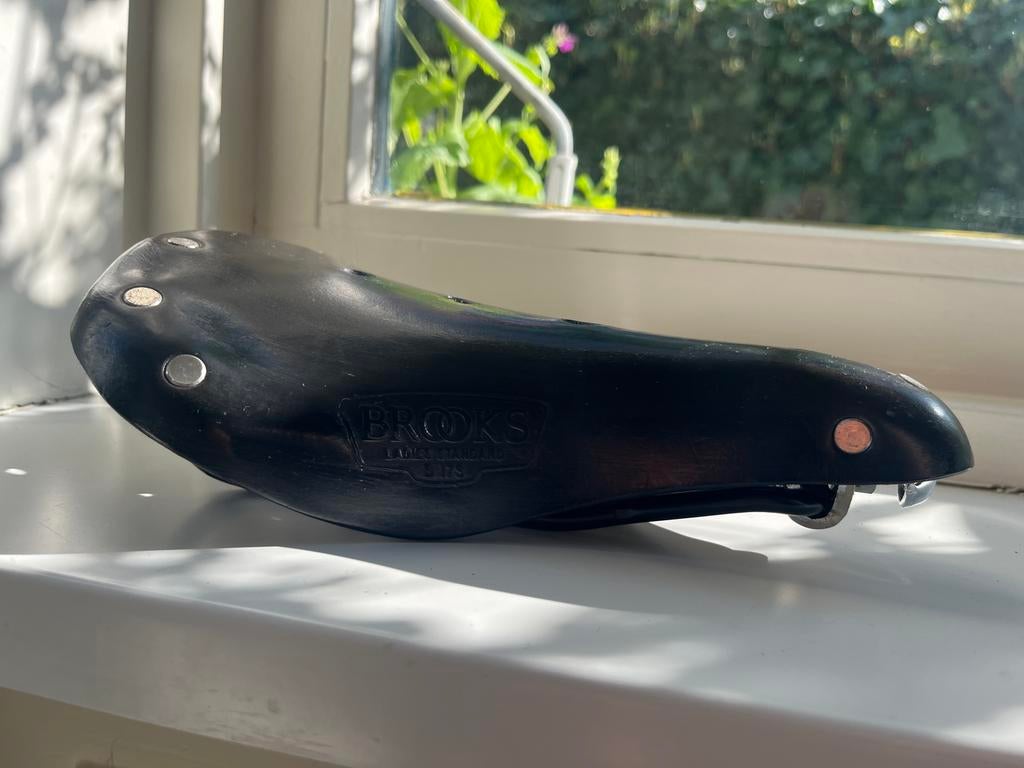 Brooks B17 dames Standard Zadel - Zwart Leer, Fietsen en Brommers, Gebruikt, Leer, Ophalen of Verzenden, Zadel