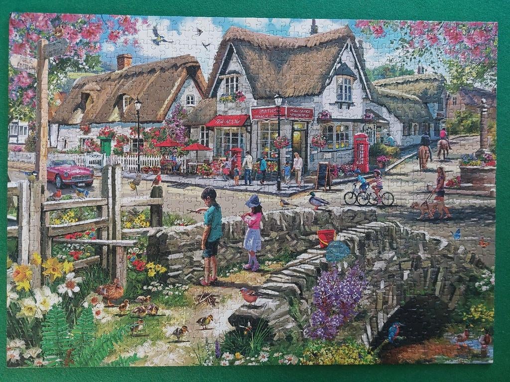 Gibsons Puzzel "Daffodils & Ducklings" 1000 stukjes, Ophalen of Verzenden, 500 t/m 1500 stukjes, Zo goed als nieuw, Legpuzzel