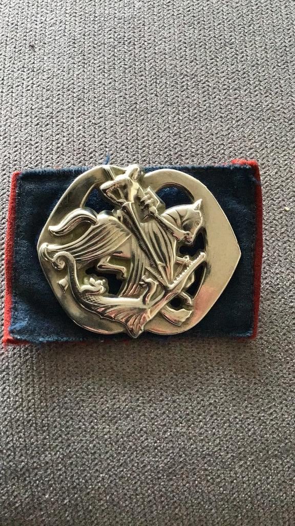 Baretembleem Cavalerie, Ophalen of Verzenden, Landmacht, Nederland, Embleem of Badge