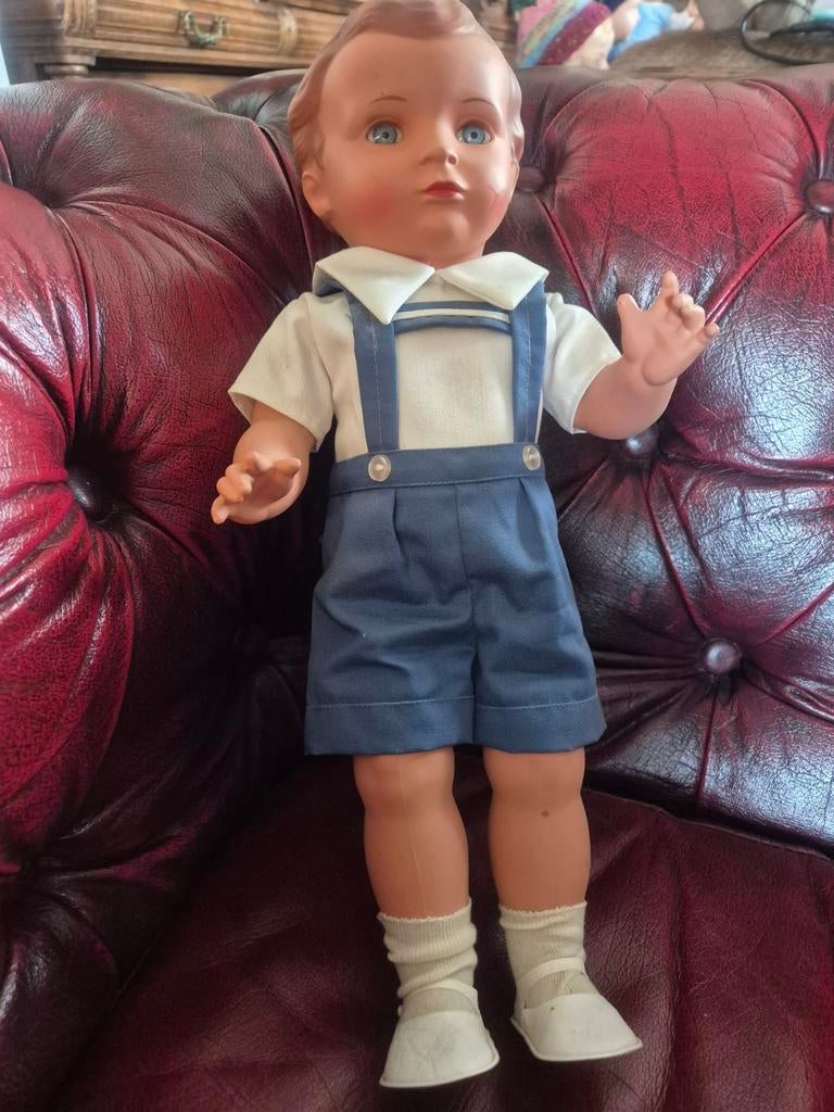 oude schildpad pop 46 cm, Ophalen of Verzenden, Gebruikt, Pop