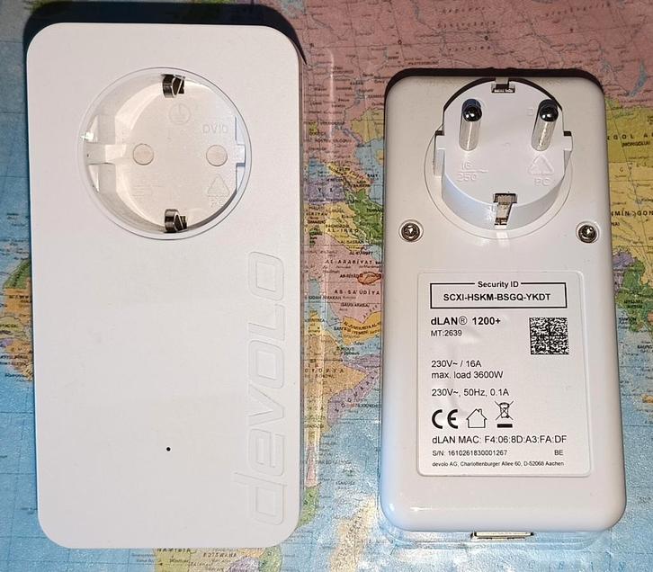 Powerline Set Devolo dLAN 1200 Passthrough, Computers en Software, Powerlines, Gebruikt, Ophalen