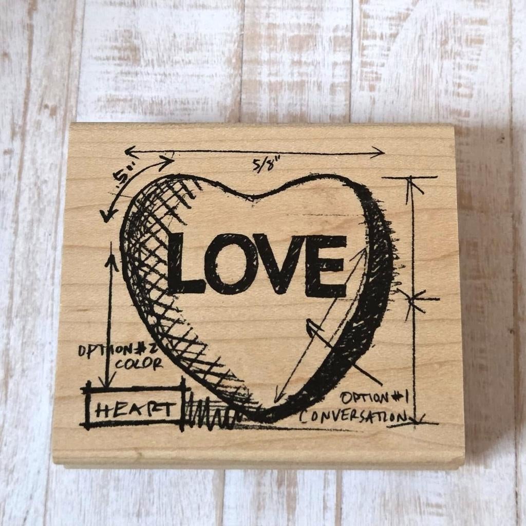 Tim Holtz Wood Block Rubber Stamp, Ophalen of Verzenden, Zo goed als nieuw, Houten stempel
